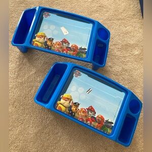 Paw patrol lap desk. Blue. Markers not included. Has been used but easy to wipe